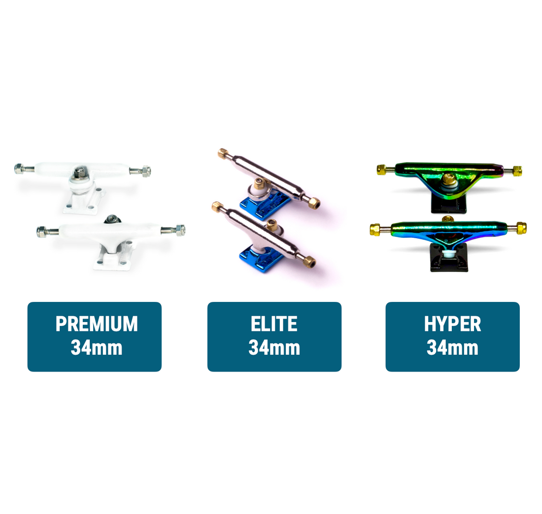 WoodClub Wooden Fingerboard 34mm - Light Blue