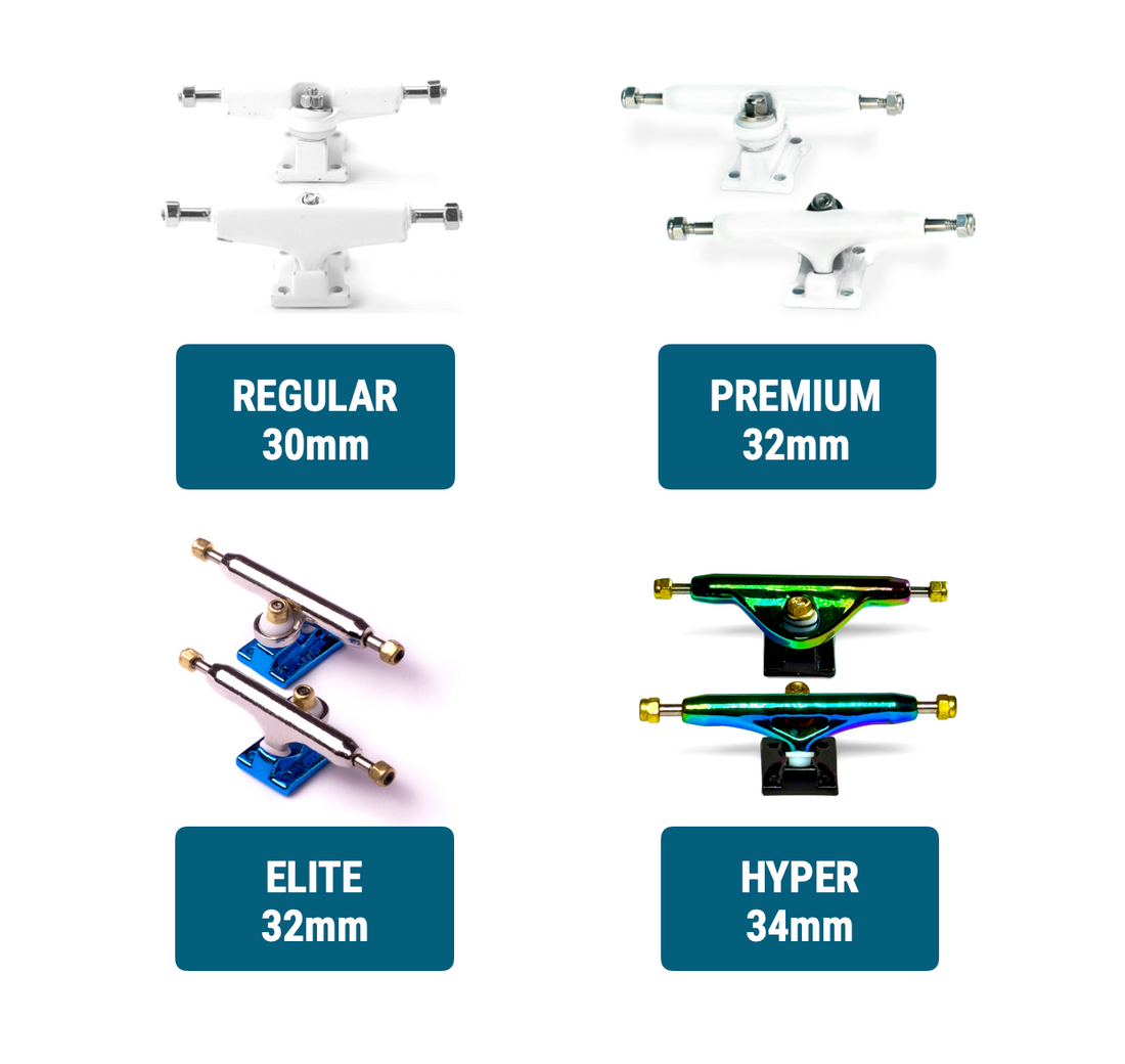 WoodClub Wooden Fingerboard 32mm - Light Blue