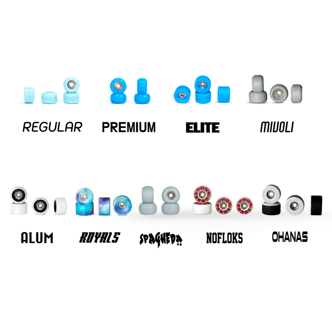 WoodClub Wooden Fingerboard 34mm - Light Blue