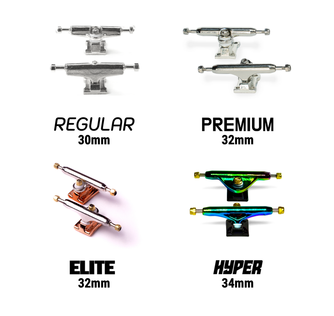 WoodClub Wooden Fingerboard 32mm - "Black Pop"