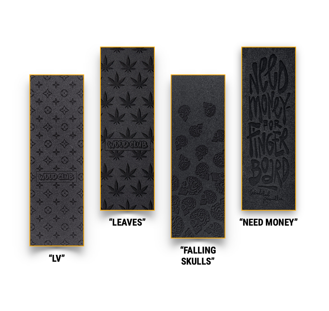 Choose Your 3-Pack – WoodClub Fingerboard Tape EXCLUSIVE