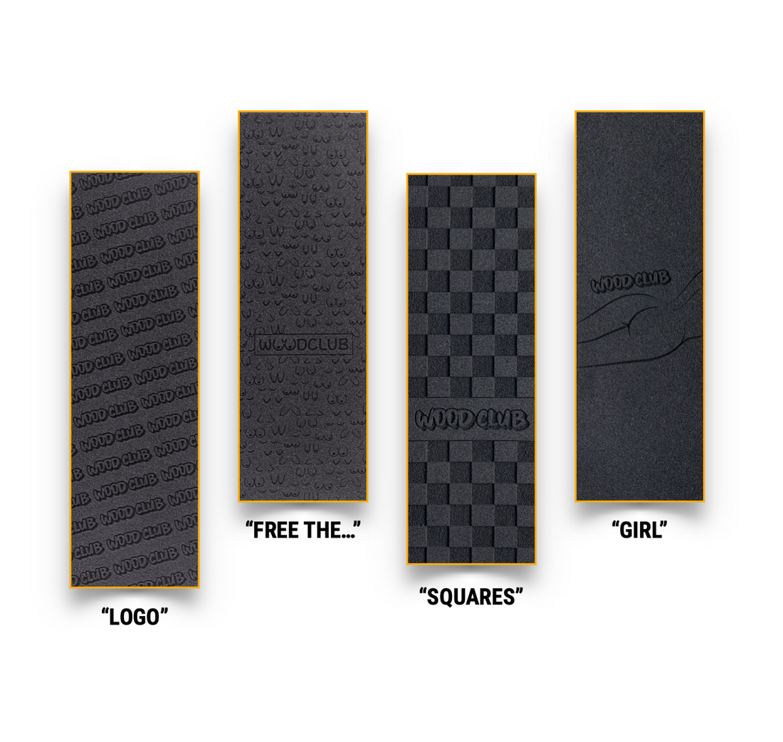 Choose Your 3-Pack – WoodClub Fingerboard Tape EXCLUSIVE