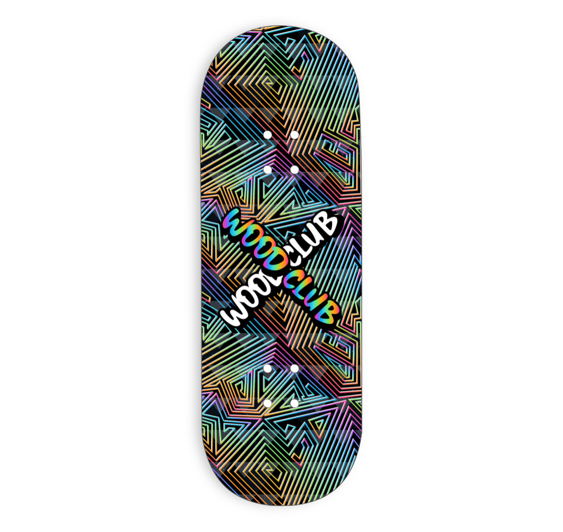 WoodClub Graphic Deck Wrap - "HALLUCINATION" - Wooden Fingerboards