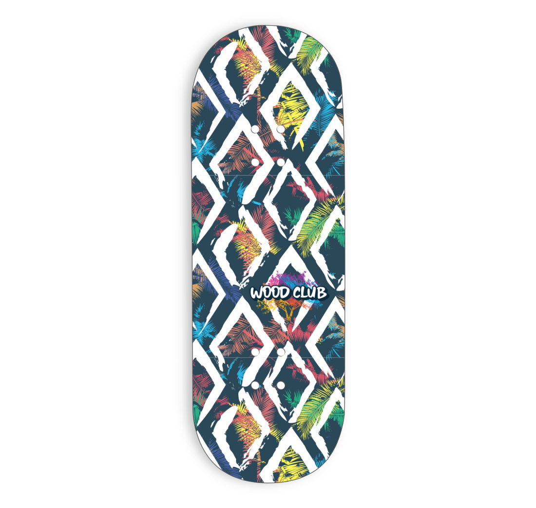 WoodClub Graphic Deck Wrap - "PALMS" - Wooden Fingerboards